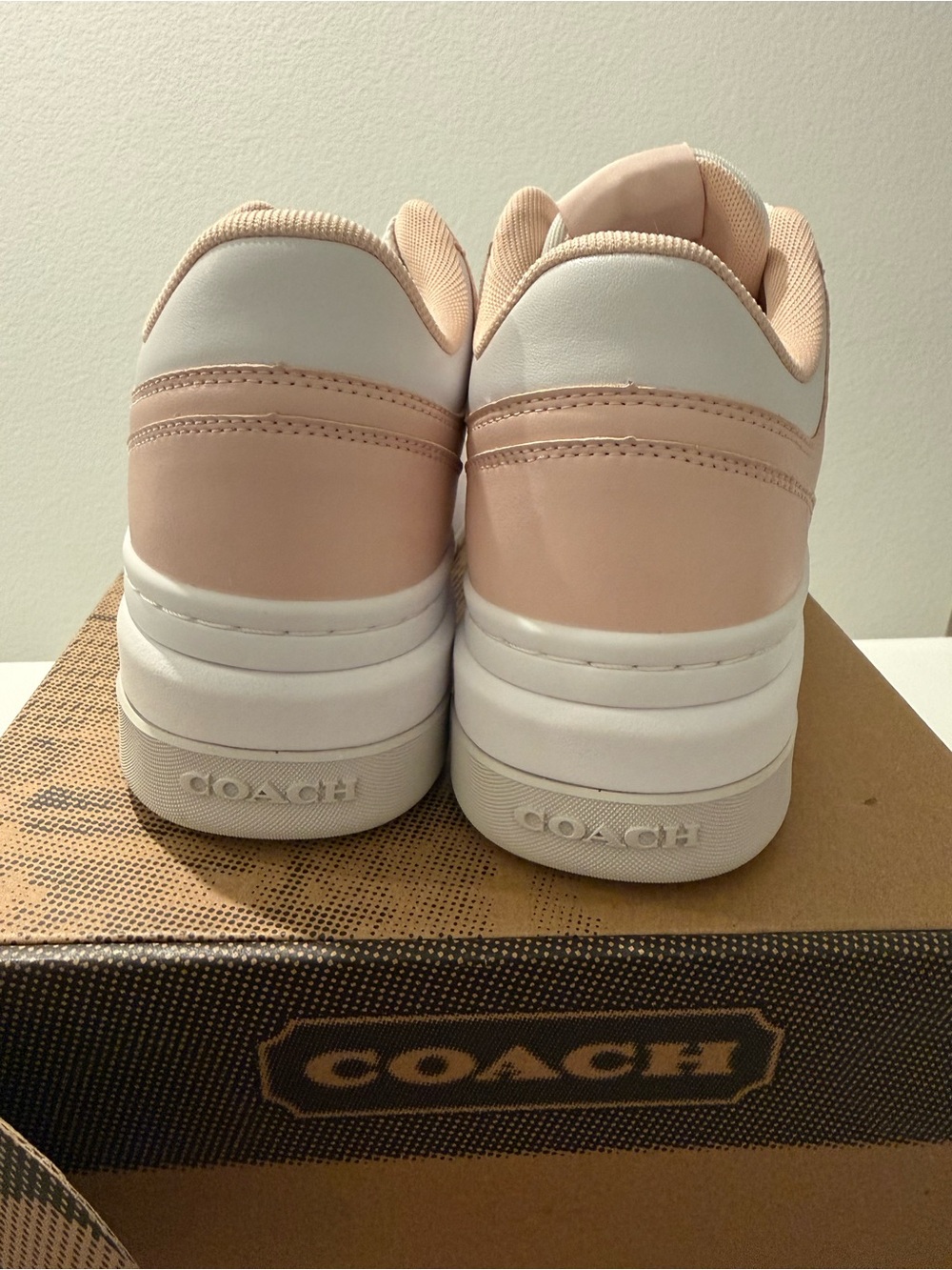 Coach Women's Pink & White Platform Sneakers Size 10 NEW - Picture 4 of 15